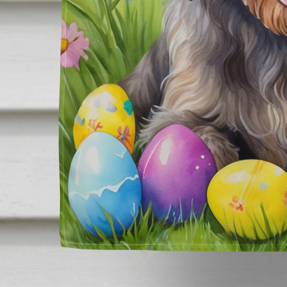 Wirehaired Pointing Griffon Easter Egg Hunt House Flag