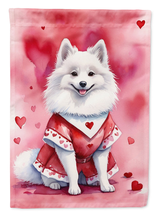 Buy this American Eskimo My Valentine House Flag