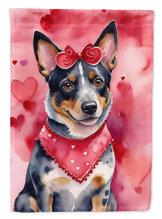 Buy this Australian Cattle Dog My Valentine Garden Flag