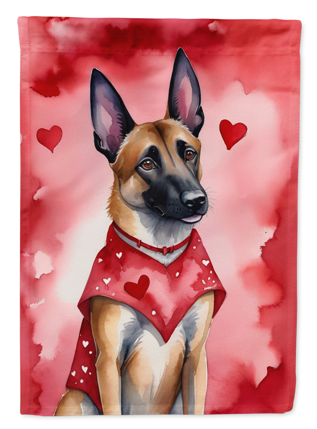 Buy this Belgian Malinois My Valentine House Flag