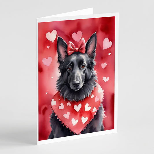 Buy this Belgian Sheepdog My Valentine Greeting Cards Pack of 8