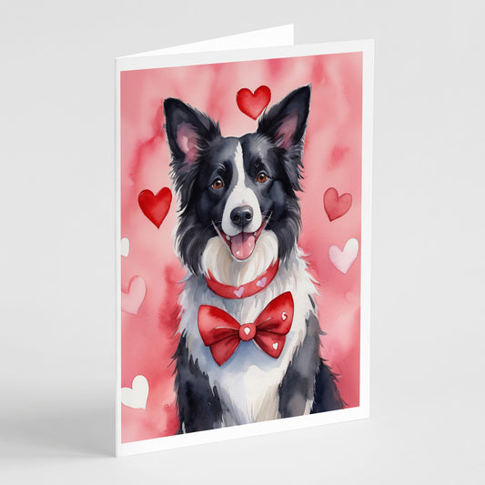 Buy this Border Collie My Valentine Greeting Cards Pack of 8