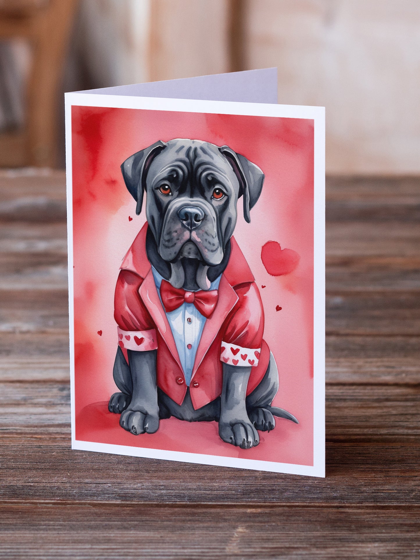 Cane Corso My Valentine Greeting Cards Pack of 8