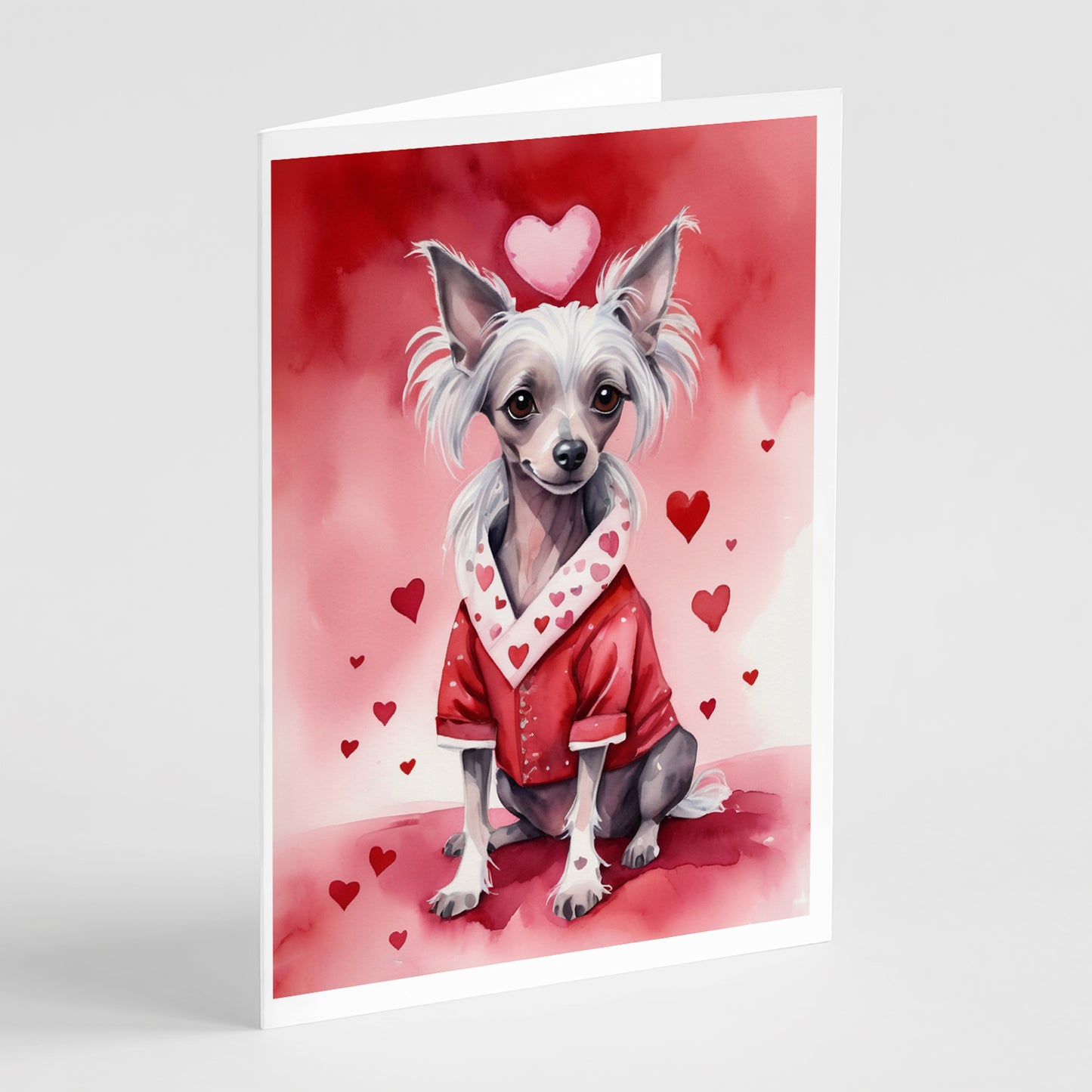 Buy this Chinese Crested My Valentine Greeting Cards Pack of 8