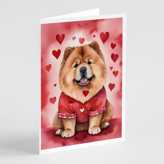 Buy this Chow Chow My Valentine Greeting Cards Pack of 8