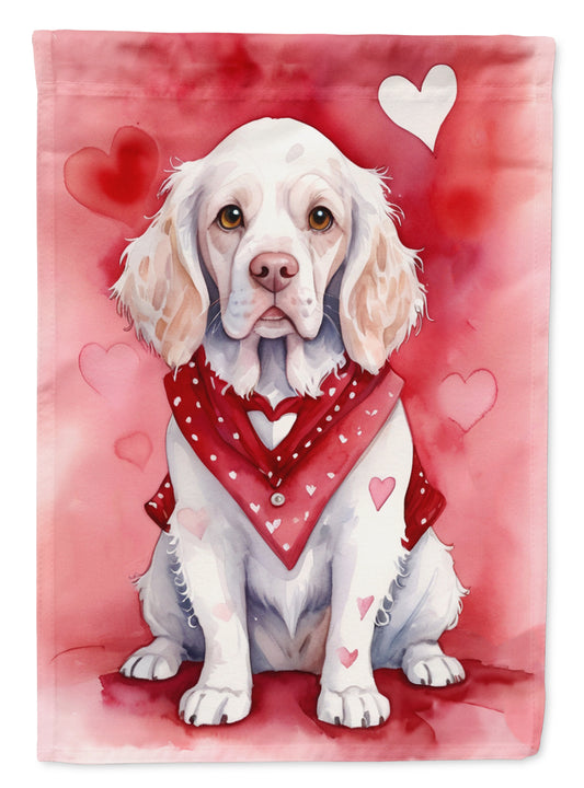 Buy this Clumber Spaniel My Valentine Garden Flag