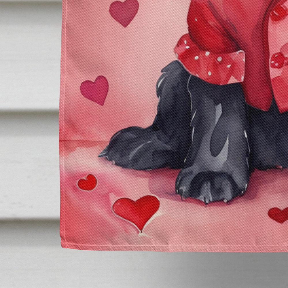 Cocker Spaniel My Valentine House Flag