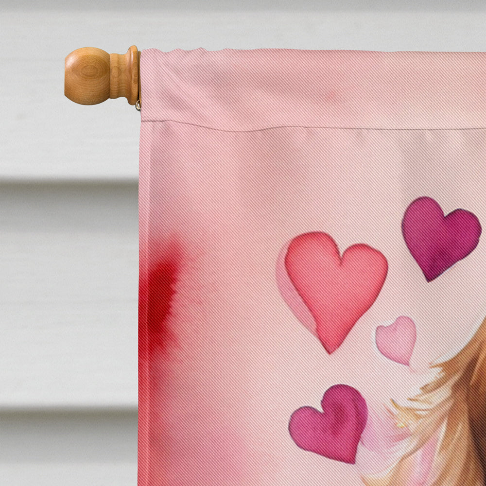 Cocker Spaniel My Valentine House Flag