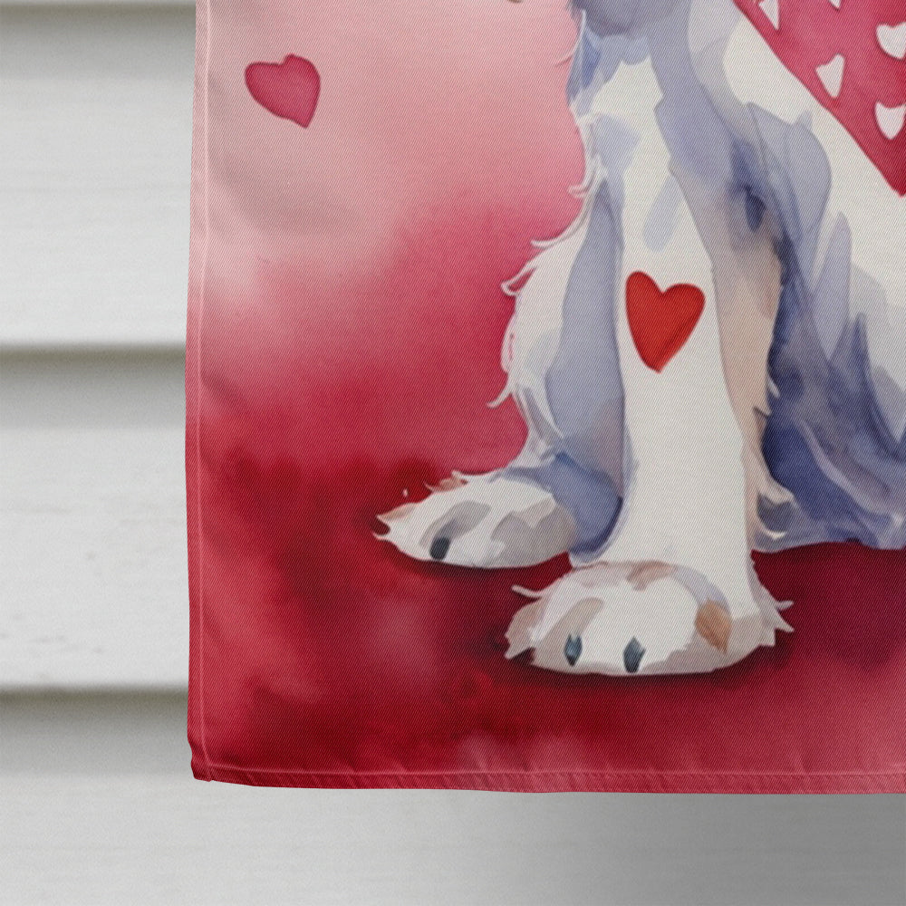 Cocker Spaniel My Valentine House Flag