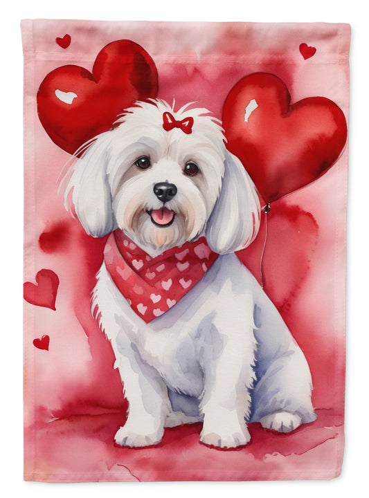 Buy this Coton de Tulear My Valentine House Flag