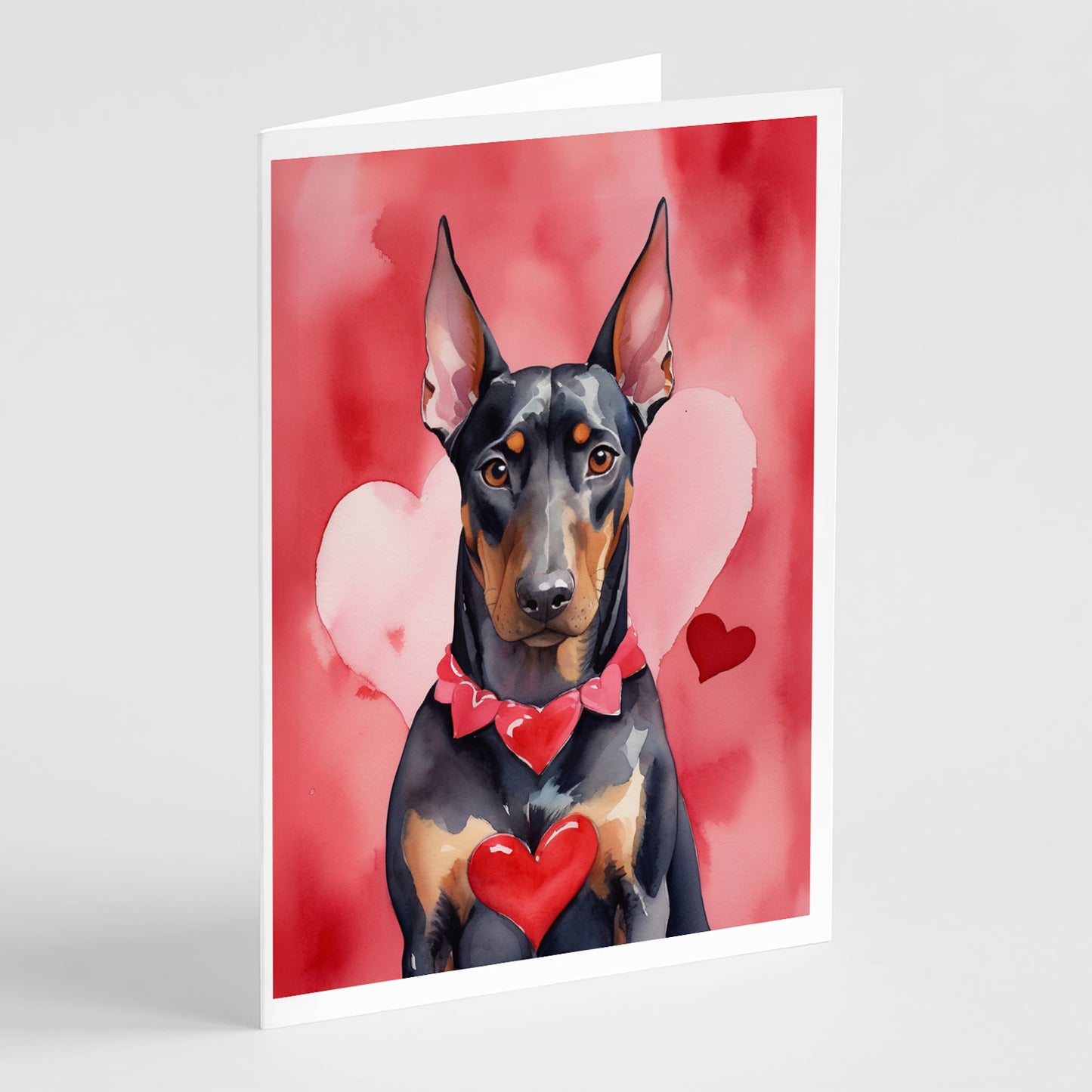 Buy this Doberman Pinscher My Valentine Greeting Cards Pack of 8