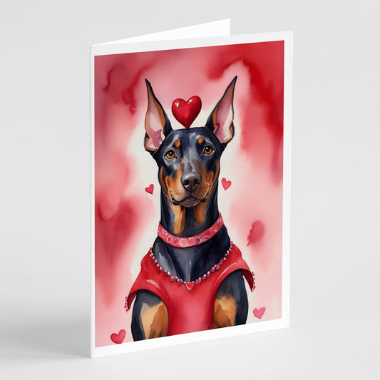 Buy this Doberman Pinscher My Valentine Greeting Cards Pack of 8