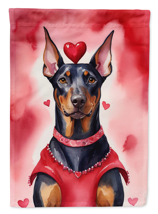 Buy this Doberman Pinscher My Valentine Garden Flag