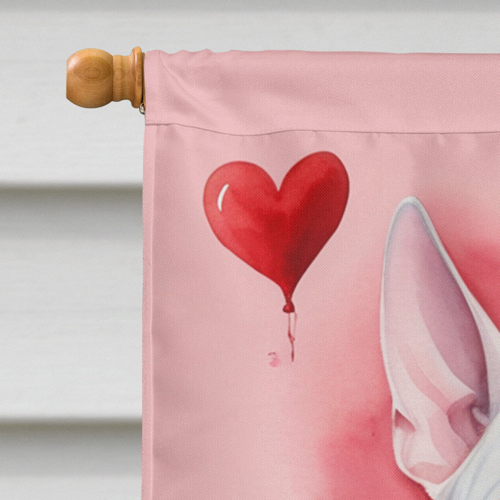 English Bull Terrier My Valentine House Flag