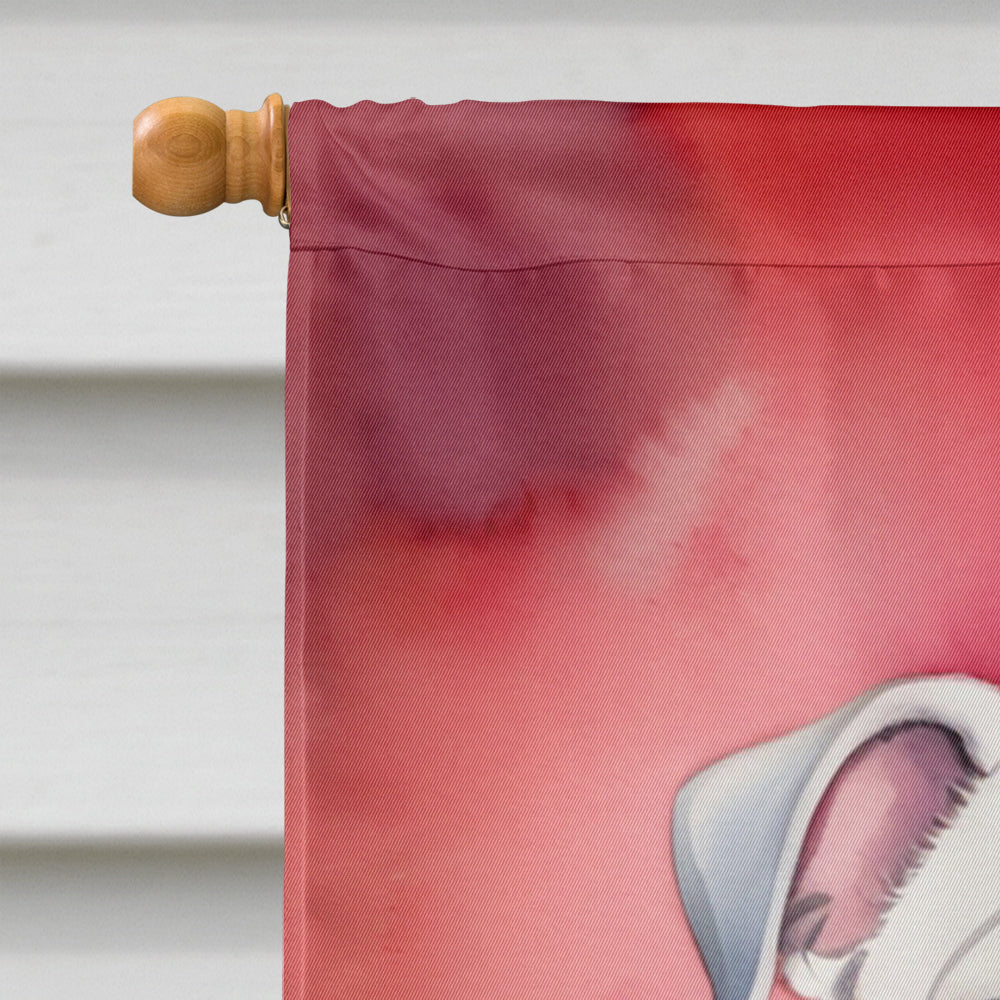 English Bulldog My Valentine House Flag