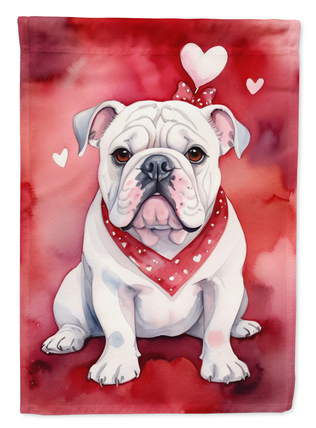 Buy this English Bulldog My Valentine Garden Flag