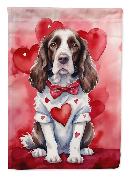 Buy this English Springer Spaniel My Valentine House Flag