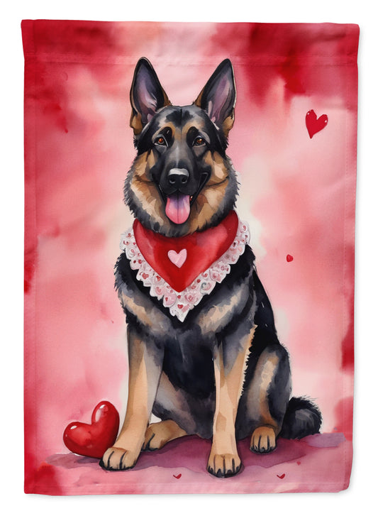 Buy this German Shepherd My Valentine Garden Flag