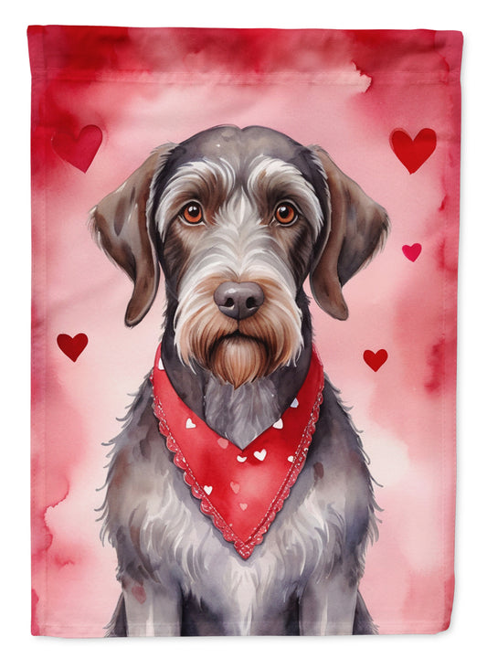 Buy this German Wirehaired Pointer My Valentine Garden Flag