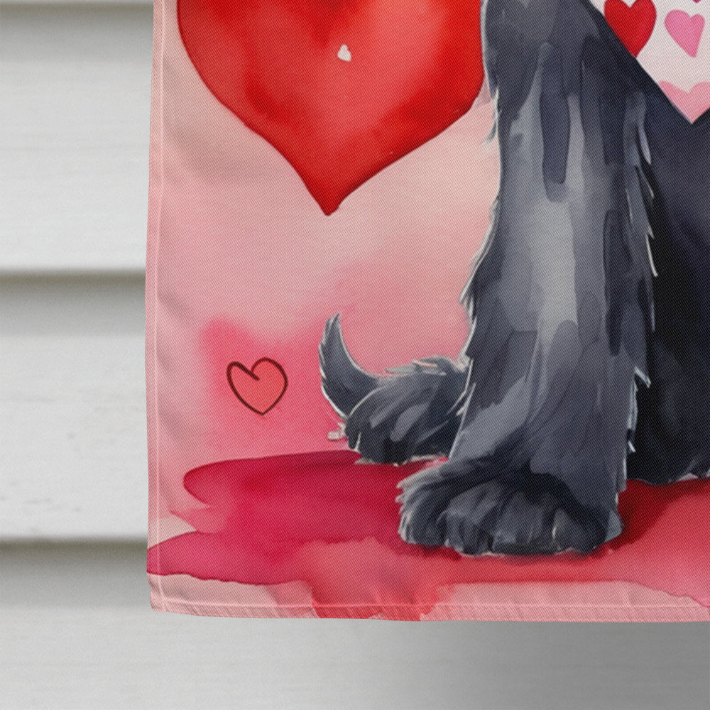 Giant Schnauzer My Valentine House Flag