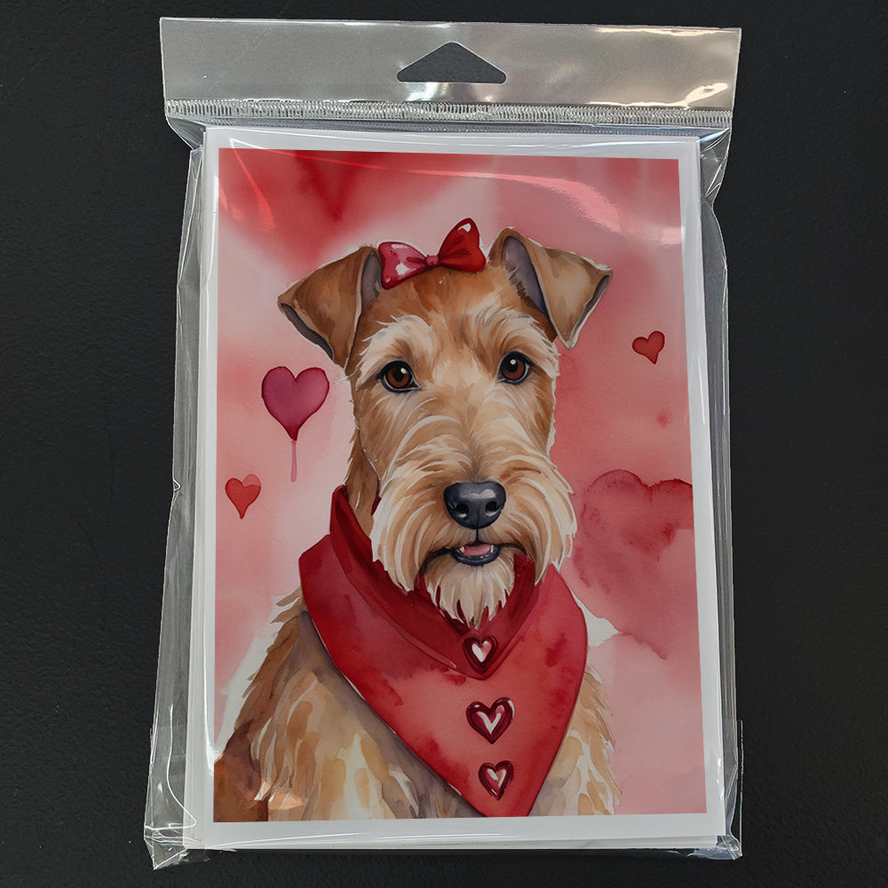 Irish Terrier My Valentine Greeting Cards Pack of 8