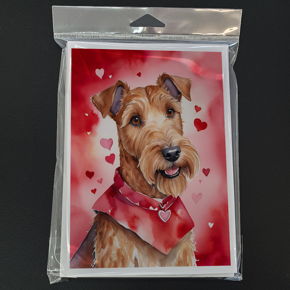 Irish Terrier My Valentine Greeting Cards Pack of 8