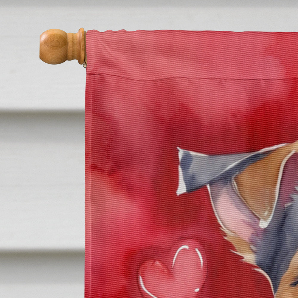 Jack Russell Terrier My Valentine House Flag