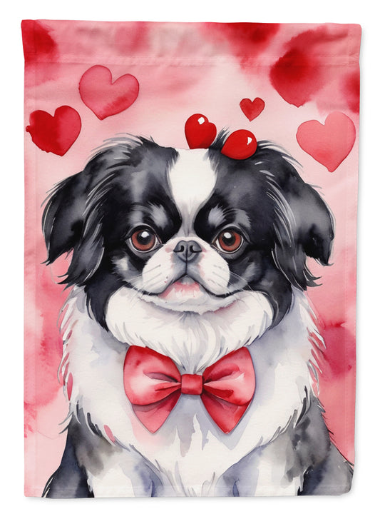 Buy this Japanese Chin My Valentine Garden Flag