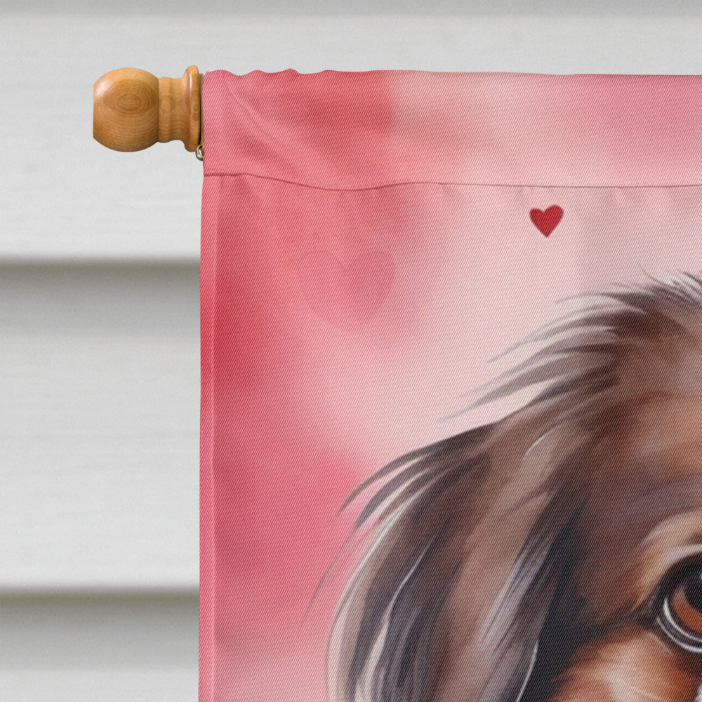 Japanese Chin My Valentine House Flag