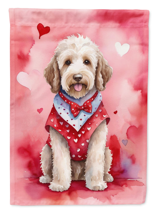 Buy this Labradoodle My Valentine House Flag