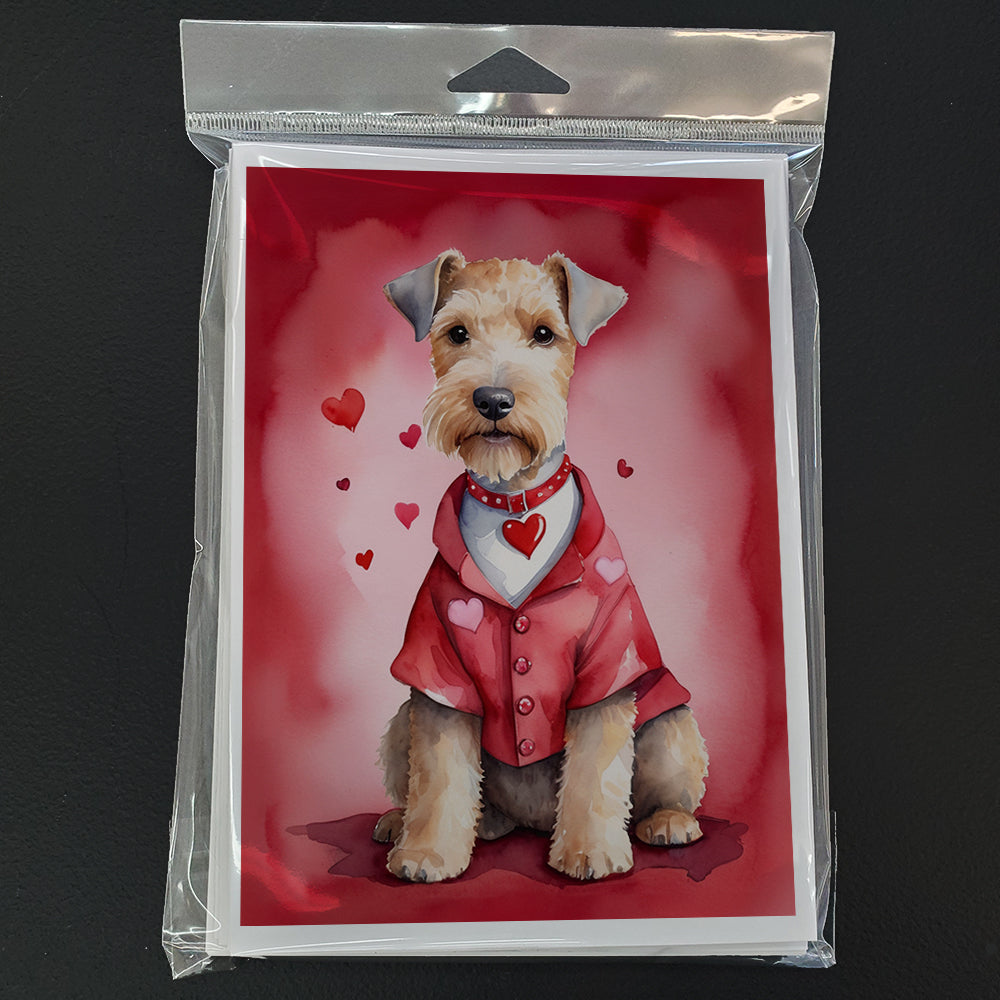 Lakeland Terrier My Valentine Greeting Cards Pack of 8