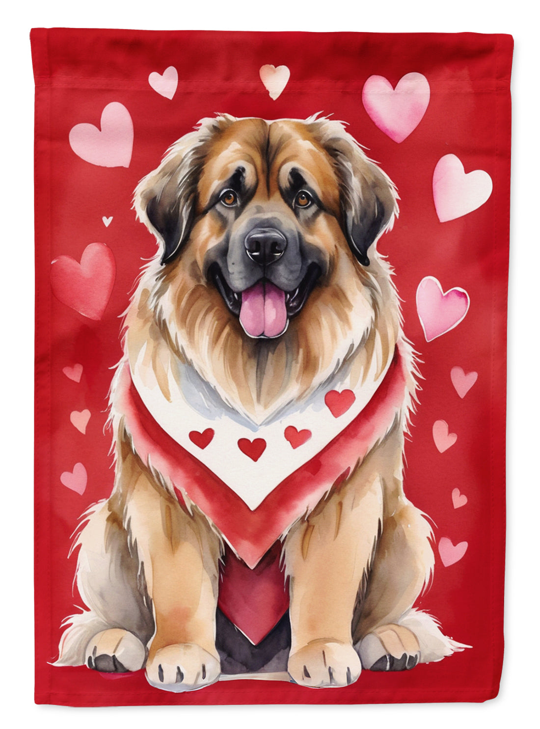 Buy this Leonberger My Valentine House Flag