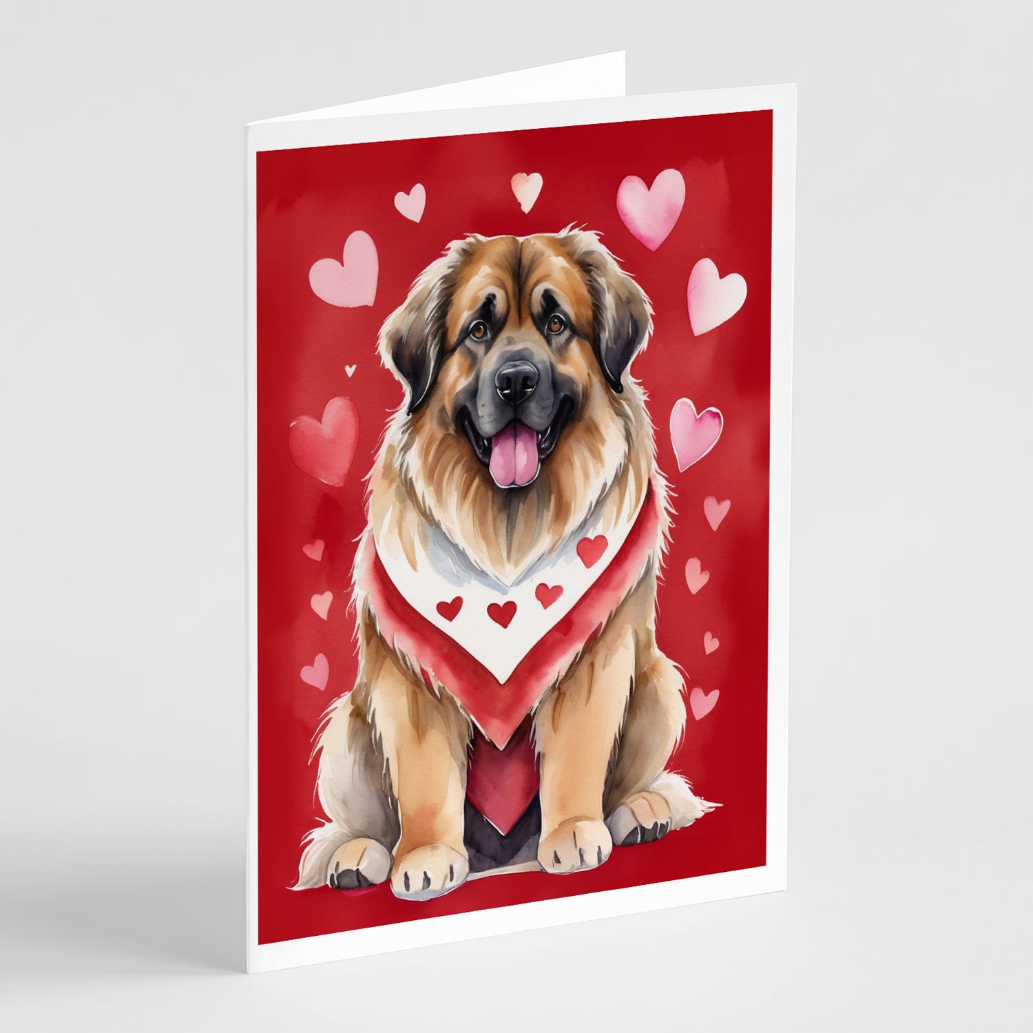 Buy this Leonberger My Valentine Greeting Cards Pack of 8