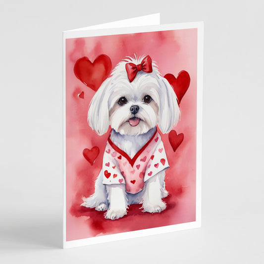 Buy this Maltese My Valentine Greeting Cards Pack of 8