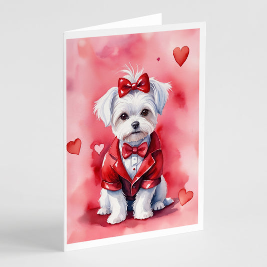 Buy this Maltese My Valentine Greeting Cards Pack of 8