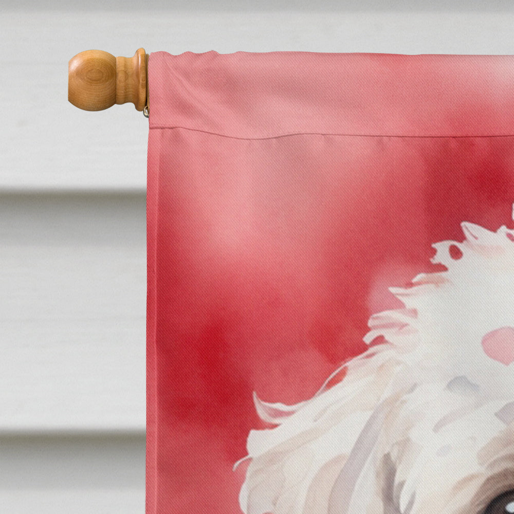 Maltipoo My Valentine House Flag