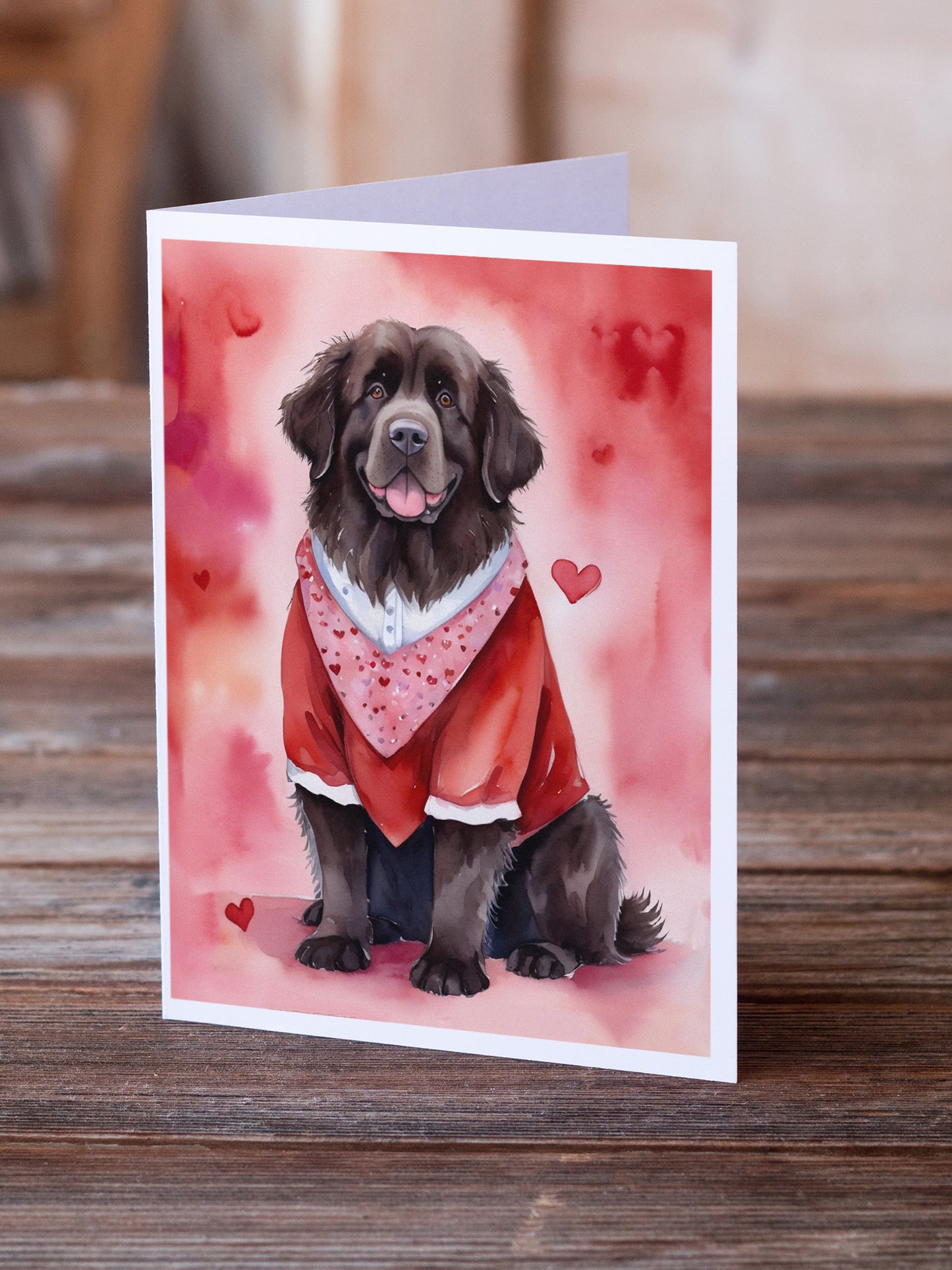 Newfoundland My Valentine Greeting Cards Pack of 8