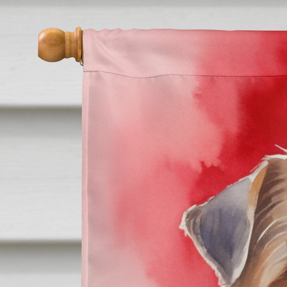 Norfolk Terrier My Valentine House Flag