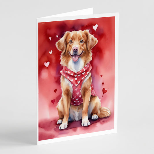 Buy this Nova Scotia Duck Tolling Retriever My Valentine Greeting Cards Pack of 8