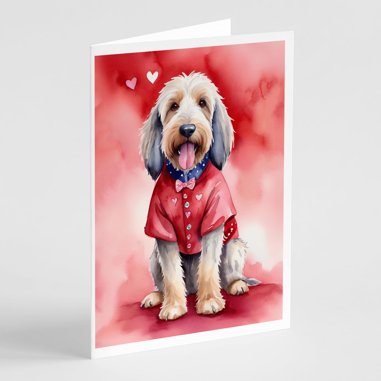 Buy this Otterhound My Valentine Greeting Cards Pack of 8