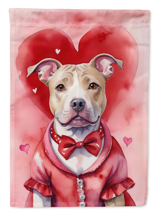 Buy this Pit Bull Terrier My Valentine Garden Flag