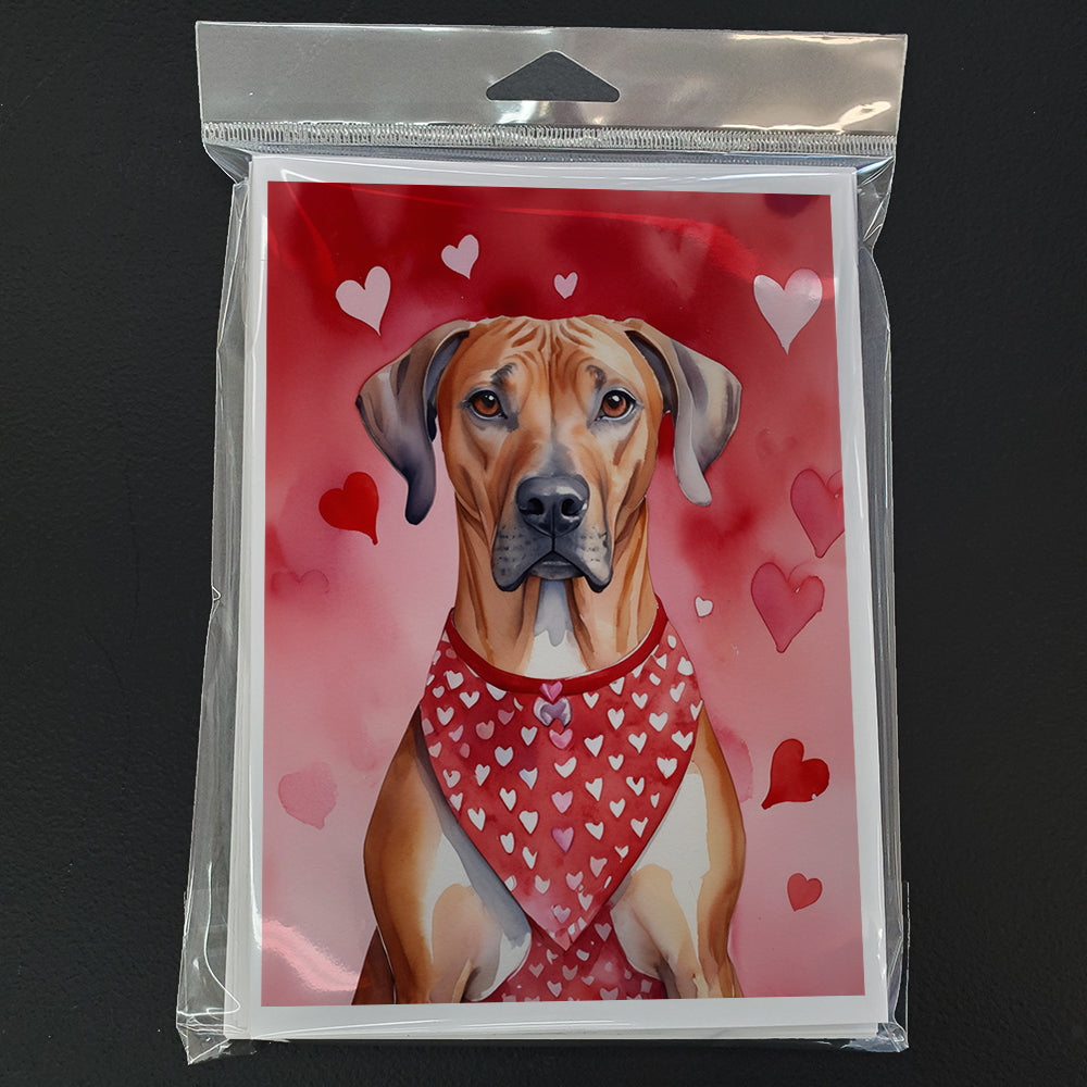 Rhodesian Ridgeback My Valentine Greeting Cards Pack of 8