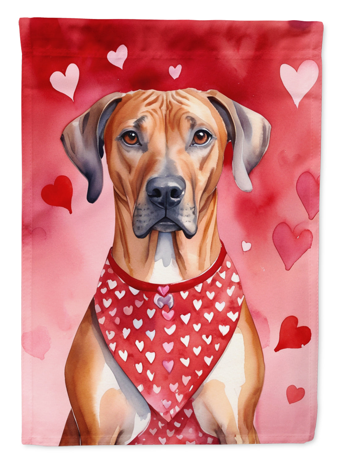 Buy this Rhodesian Ridgeback My Valentine Garden Flag