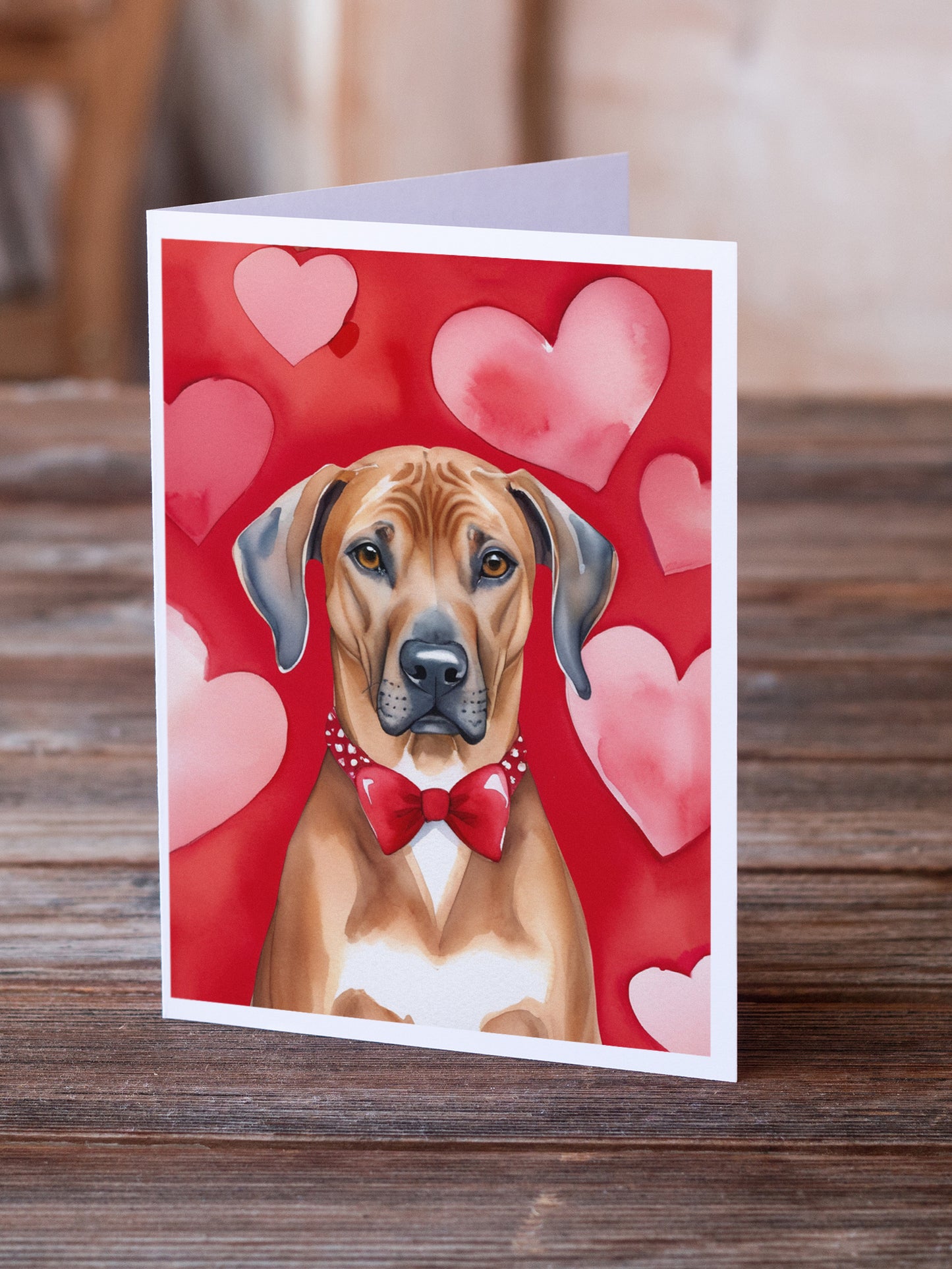 Rhodesian Ridgeback My Valentine Greeting Cards Pack of 8