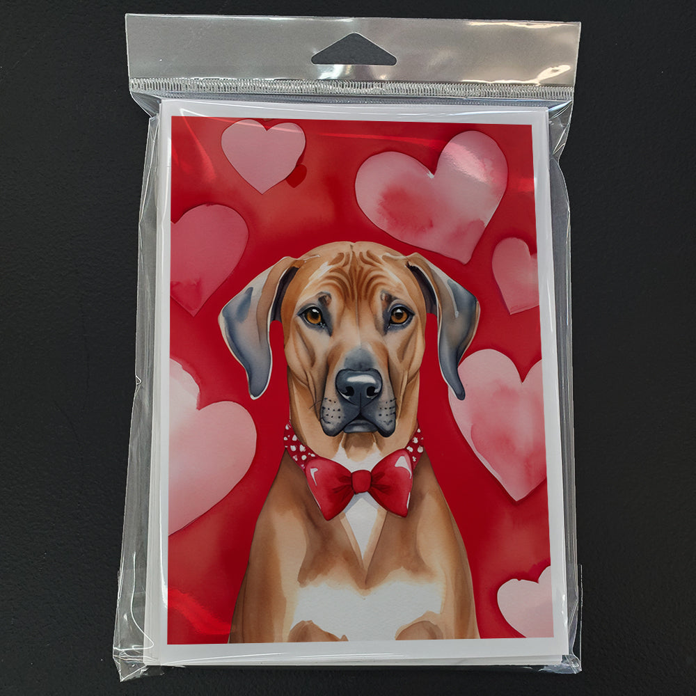 Rhodesian Ridgeback My Valentine Greeting Cards Pack of 8