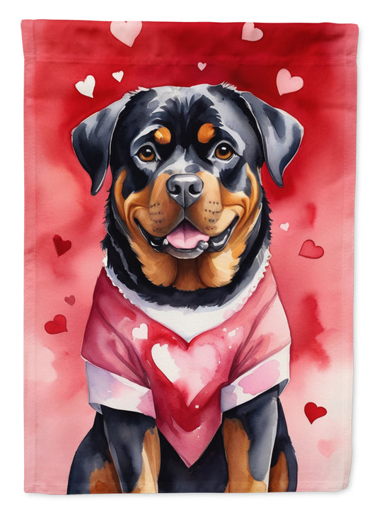 Buy this Rottweiler My Valentine Garden Flag