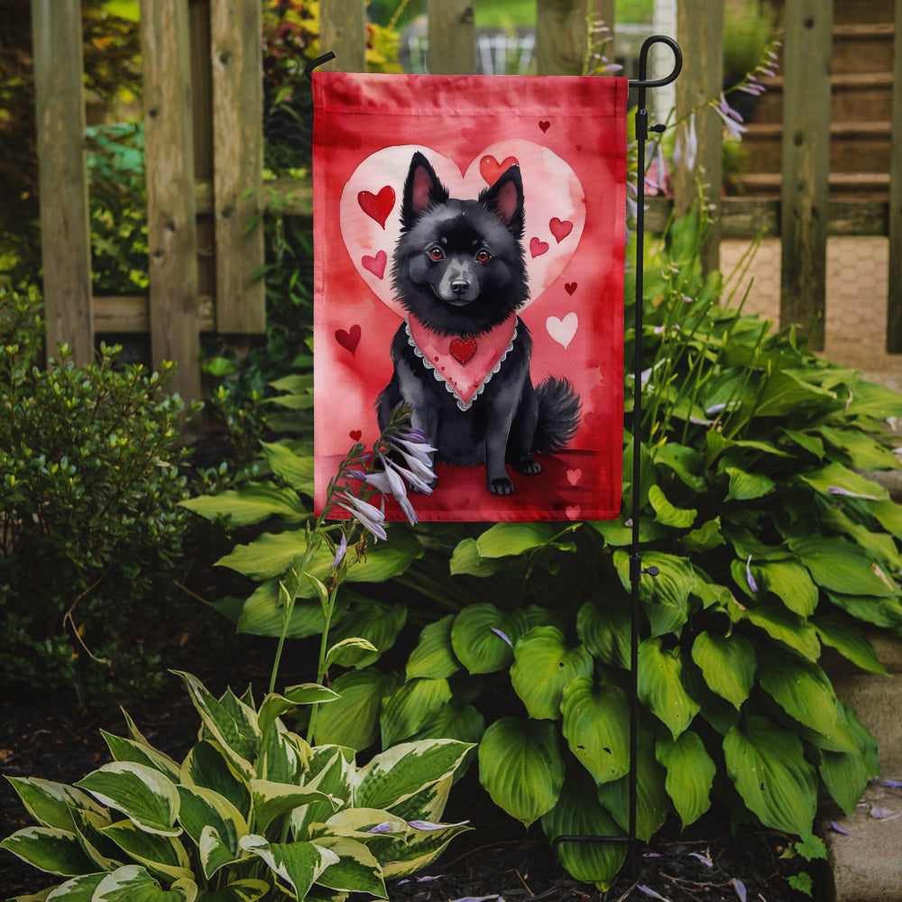 Schipperke My Valentine Garden Flag