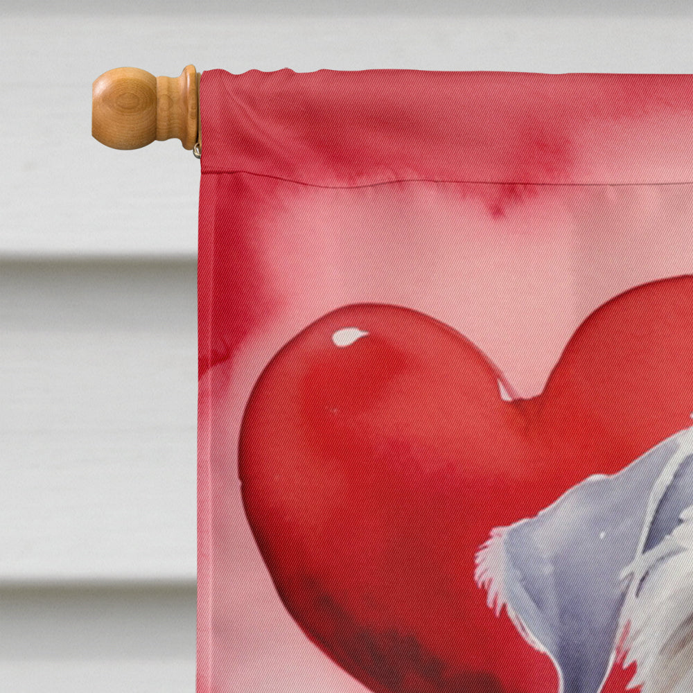 Sealyham Terrier My Valentine House Flag