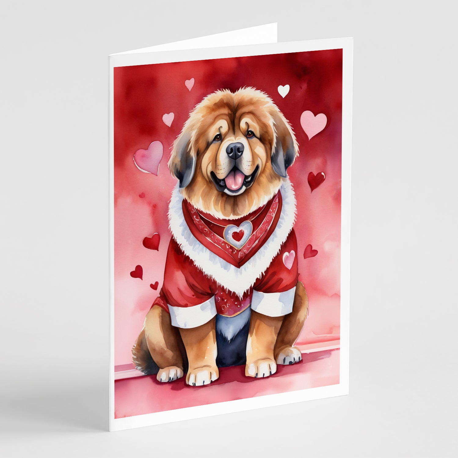 Buy this Tibetan Mastiff My Valentine Greeting Cards Pack of 8