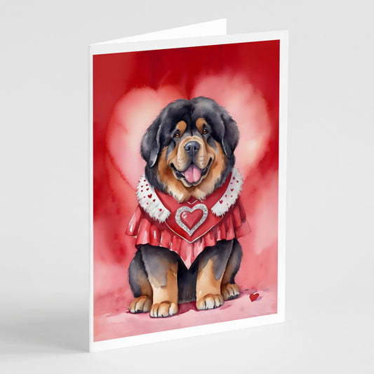 Buy this Tibetan Mastiff My Valentine Greeting Cards Pack of 8